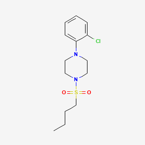 molecular formula C14H21ClN2O2S B5261678 1-(butylsulfonyl)-4-(2-chlorophenyl)piperazine 