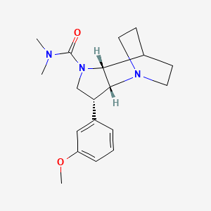 molecular formula C19H27N3O2 B5261689 (3R*,3aR*,7aR*)-3-(3-methoxyphenyl)-N,N-dimethylhexahydro-4,7-ethanopyrrolo[3,2-b]pyridine-1(2H)-carboxamide 