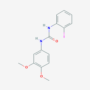 molecular formula C15H15IN2O3 B5261698 N-(3,4-dimethoxyphenyl)-N'-(2-iodophenyl)urea 