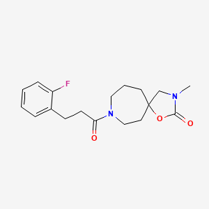 8-[3-(2-fluorophenyl)propanoyl]-3-methyl-1-oxa-3,8-diazaspiro[4.6]undecan-2-one