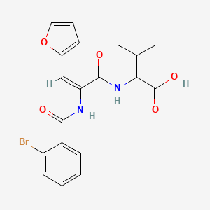 molecular formula C19H19BrN2O5 B5261722 N-[2-[(2-bromobenzoyl)amino]-3-(2-furyl)acryloyl]valine 