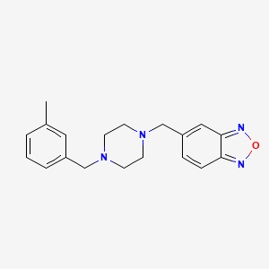 5-{[4-(3-methylbenzyl)-1-piperazinyl]methyl}-2,1,3-benzoxadiazole