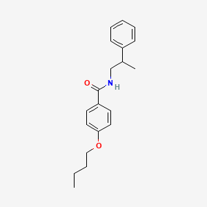 4-butoxy-N-(2-phenylpropyl)benzamide