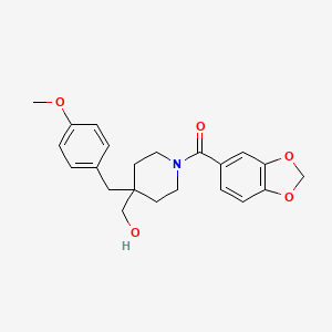 [1-(1,3-benzodioxol-5-ylcarbonyl)-4-(4-methoxybenzyl)piperidin-4-yl]methanol