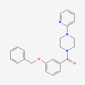 molecular formula C23H23N3O2 B5261779 1-[3-(benzyloxy)benzoyl]-4-pyridin-2-ylpiperazine 