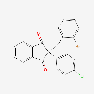 2-(2-bromobenzyl)-2-(4-chlorophenyl)-1H-indene-1,3(2H)-dione