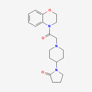 1-{1-[2-(2,3-dihydro-4H-1,4-benzoxazin-4-yl)-2-oxoethyl]piperidin-4-yl}pyrrolidin-2-one