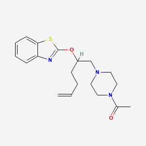 2-({(2S,5R)-5-[(4-acetylpiperazin-1-yl)methyl]tetrahydrofuran-2-yl}methyl)-1,3-benzothiazole