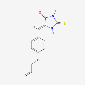 5-[4-(allyloxy)benzylidene]-3-methyl-2-thioxo-4-imidazolidinone