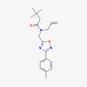 N-allyl-3,3-dimethyl-N-{[3-(4-methylphenyl)-1,2,4-oxadiazol-5-yl]methyl}butanamide