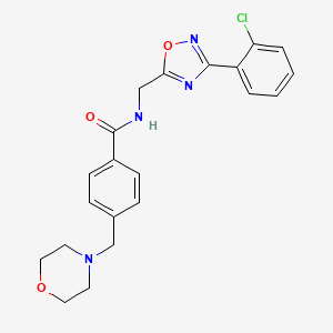 N-{[3-(2-chlorophenyl)-1,2,4-oxadiazol-5-yl]methyl}-4-(4-morpholinylmethyl)benzamide