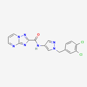 N-[1-(3,4-dichlorobenzyl)-1H-pyrazol-4-yl][1,2,4]triazolo[1,5-a]pyrimidine-2-carboxamide