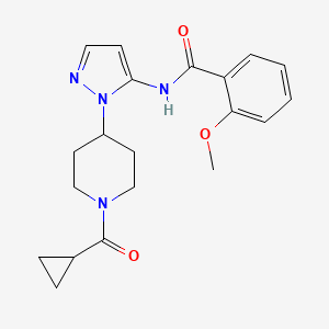 N-{1-[1-(cyclopropylcarbonyl)piperidin-4-yl]-1H-pyrazol-5-yl}-2-methoxybenzamide