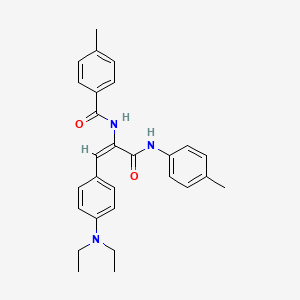 N-(2-[4-(diethylamino)phenyl]-1-{[(4-methylphenyl)amino]carbonyl}vinyl)-4-methylbenzamide