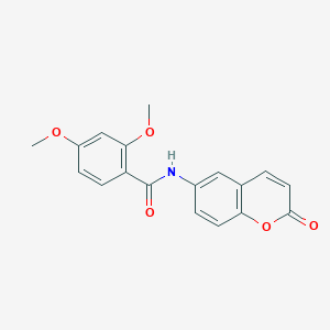 molecular formula C18H15NO5 B5261898 2,4-dimethoxy-N-(2-oxo-2H-chromen-6-yl)benzamide 