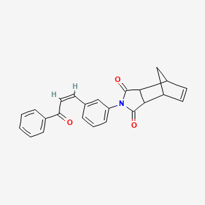 4-[3-(3-oxo-3-phenyl-1-propen-1-yl)phenyl]-4-azatricyclo[5.2.1.0~2,6~]dec-8-ene-3,5-dione