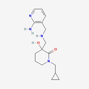 3-({[(2-aminopyridin-3-yl)methyl]amino}methyl)-1-(cyclopropylmethyl)-3-hydroxypiperidin-2-one