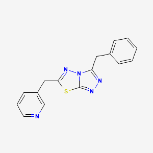 molecular formula C16H13N5S B5261921 3-benzyl-6-(pyridin-3-ylmethyl)[1,2,4]triazolo[3,4-b][1,3,4]thiadiazole 