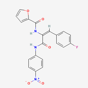 (2E)-3-(4-Fluorophenyl)-2-[(furan-2-YL)formamido]-N-(4-nitrophenyl)prop-2-enamide