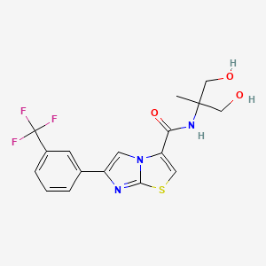 N-[2-hydroxy-1-(hydroxymethyl)-1-methylethyl]-6-[3-(trifluoromethyl)phenyl]imidazo[2,1-b][1,3]thiazole-3-carboxamide