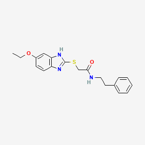 2-[(5-ETHOXY-1H-13-BENZODIAZOL-2-YL)SULFANYL]-N-(2-PHENYLETHYL)ACETAMIDE