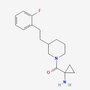 [1-({3-[2-(2-fluorophenyl)ethyl]-1-piperidinyl}carbonyl)cyclopropyl]amine hydrochloride