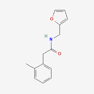 molecular formula C14H15NO2 B5262028 N-(2-furylmethyl)-2-(2-methylphenyl)acetamide 