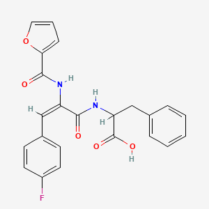 2-[(2E)-3-(4-FLUOROPHENYL)-2-[(FURAN-2-YL)FORMAMIDO]PROP-2-ENAMIDO]-3-PHENYLPROPANOIC ACID