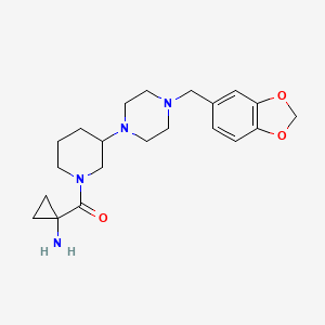 [1-({3-[4-(1,3-benzodioxol-5-ylmethyl)-1-piperazinyl]-1-piperidinyl}carbonyl)cyclopropyl]amine dihydrochloride