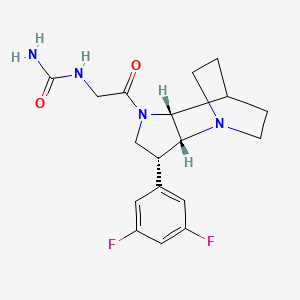 molecular formula C18H22F2N4O2 B5262252 N-{2-[(3R*,3aR*,7aR*)-3-(3,5-difluorophenyl)hexahydro-4,7-ethanopyrrolo[3,2-b]pyridin-1(2H)-yl]-2-oxoethyl}urea 