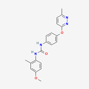 N-(4-methoxy-2-methylphenyl)-N'-{4-[(6-methyl-3-pyridazinyl)oxy]phenyl}urea