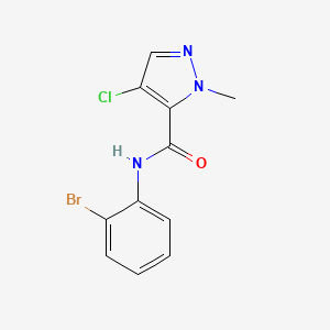 N-(2-bromophenyl)-4-chloro-1-methyl-1H-pyrazole-5-carboxamide