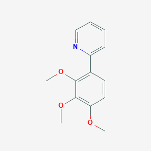 molecular formula C14H15NO3 B052623 2-(2,3,4-三甲氧基苯基)吡啶 CAS No. 1243853-02-2