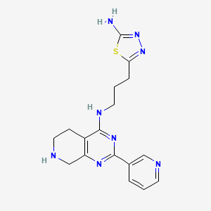 N-[3-(5-amino-1,3,4-thiadiazol-2-yl)propyl]-2-pyridin-3-yl-5,6,7,8-tetrahydropyrido[3,4-d]pyrimidin-4-amine