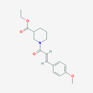 ethyl 1-[3-(4-methoxyphenyl)acryloyl]-3-piperidinecarboxylate