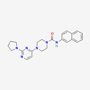 N-2-naphthyl-4-[2-(1-pyrrolidinyl)-4-pyrimidinyl]-1-piperazinecarboxamide