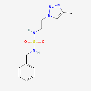 N-benzyl-N'-[2-(4-methyl-1H-1,2,3-triazol-1-yl)ethyl]sulfamide