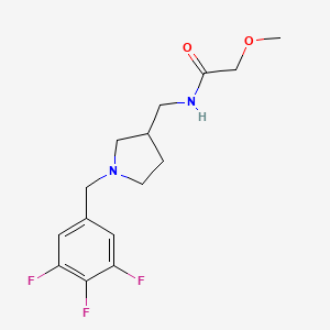 2-methoxy-N-{[1-(3,4,5-trifluorobenzyl)pyrrolidin-3-yl]methyl}acetamide