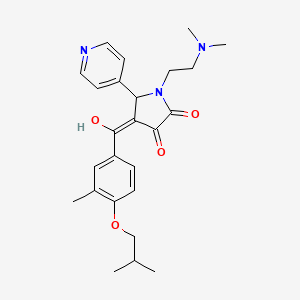 1-[2-(dimethylamino)ethyl]-3-hydroxy-4-(4-isobutoxy-3-methylbenzoyl)-5-(4-pyridinyl)-1,5-dihydro-2H-pyrrol-2-one