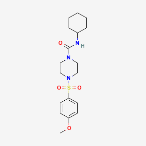 N-CYCLOHEXYL-4-(4-METHOXYBENZENESULFONYL)PIPERAZINE-1-CARBOXAMIDE