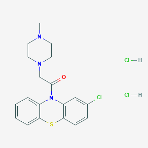 molecular formula C19H22Cl3N3OS B5262472 2-chloro-10-[(4-methyl-1-piperazinyl)acetyl]-10H-phenothiazine dihydrochloride 