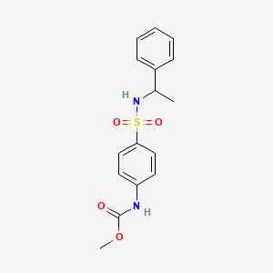 methyl (4-{[(1-phenylethyl)amino]sulfonyl}phenyl)carbamate