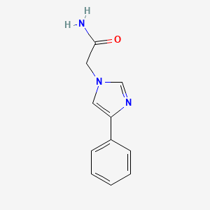 molecular formula C11H11N3O B5262497 2-(4-phenyl-1H-imidazol-1-yl)acetamide 