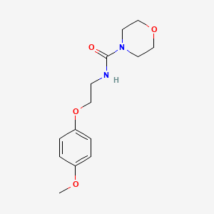 N-[2-(4-methoxyphenoxy)ethyl]-4-morpholinecarboxamide