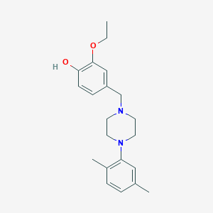 4-{[4-(2,5-dimethylphenyl)-1-piperazinyl]methyl}-2-ethoxyphenol