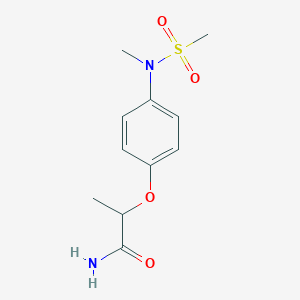 2-{4-[methyl(methylsulfonyl)amino]phenoxy}propanamide