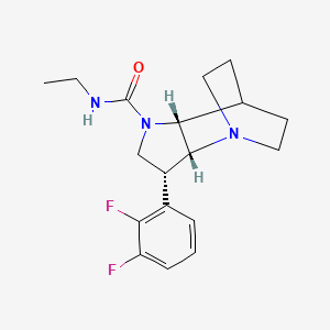 molecular formula C18H23F2N3O B5262570 (3R*,3aR*,7aR*)-3-(2,3-difluorophenyl)-N-ethylhexahydro-4,7-ethanopyrrolo[3,2-b]pyridine-1(2H)-carboxamide 