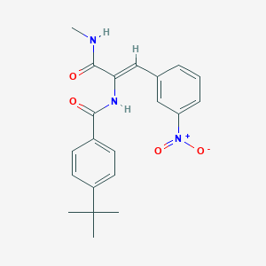 4-tert-butyl-N-[1-[(methylamino)carbonyl]-2-(3-nitrophenyl)vinyl]benzamide