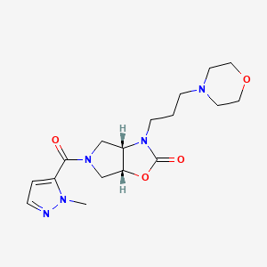 (3aS,6aR)-5-(2-methylpyrazole-3-carbonyl)-3-(3-morpholin-4-ylpropyl)-3a,4,6,6a-tetrahydropyrrolo[3,4-d][1,3]oxazol-2-one