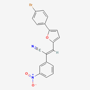 molecular formula C19H11BrN2O3 B5262644 3-[5-(4-bromophenyl)-2-furyl]-2-(3-nitrophenyl)acrylonitrile 